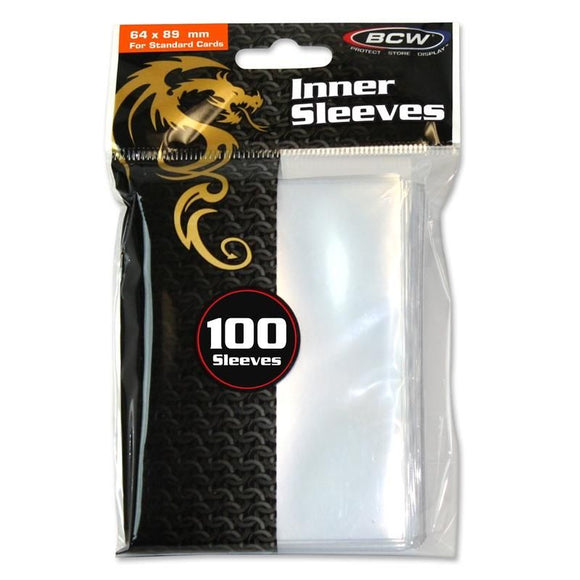 BCW Standard Card Game Sleeves 100ct Inner Sleeves Home page BCW   