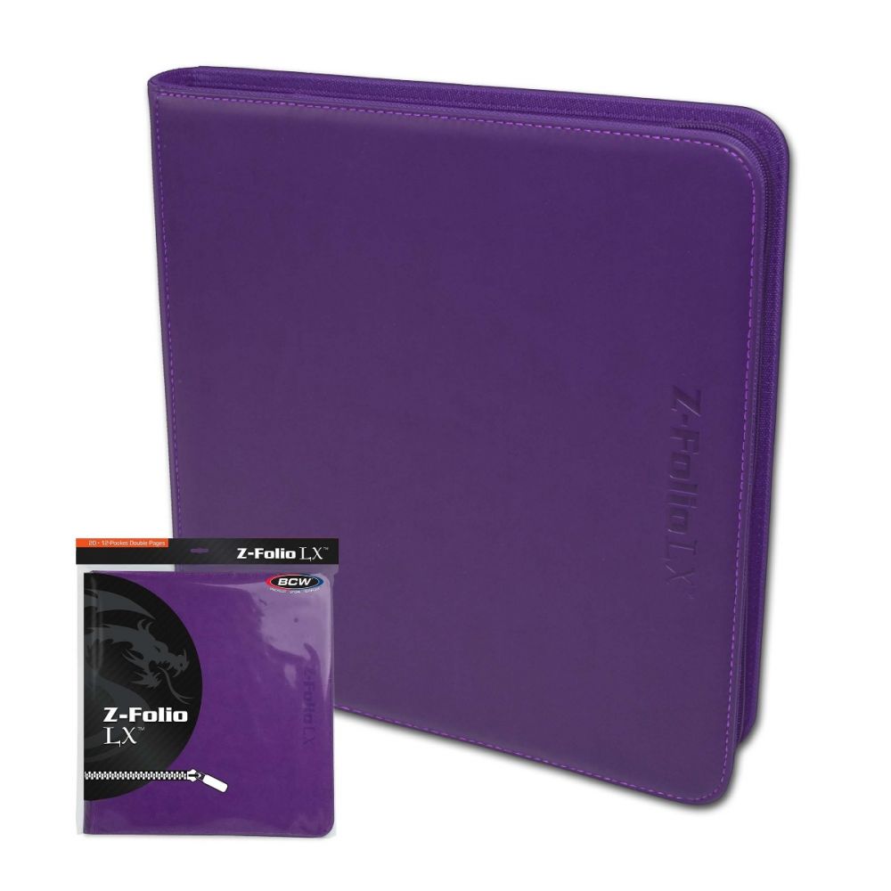 BCW Binder 12pkt Z-folio LX Purple  BCW   
