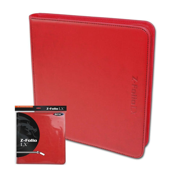 BCW Binder 12pkt Z-folio LX Red Home page Other   
