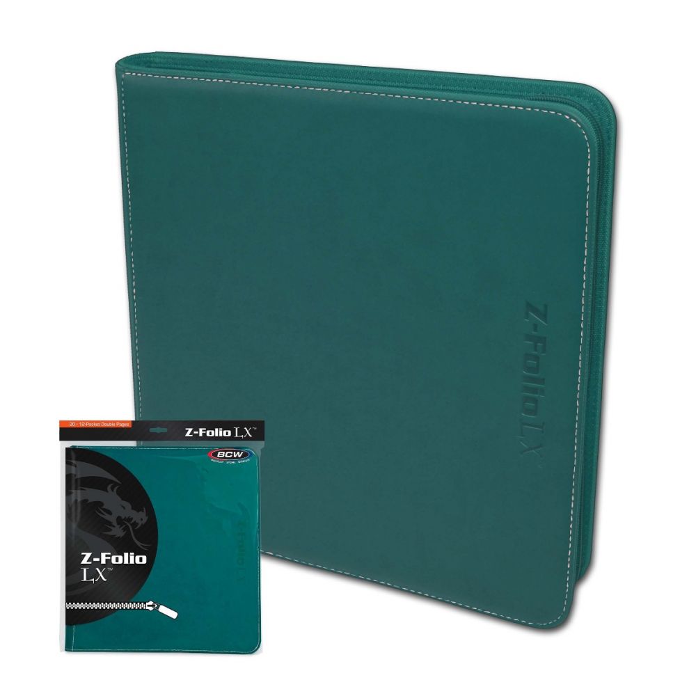 BCW Binder 12pkt Z-folio LX Teal  BCW   
