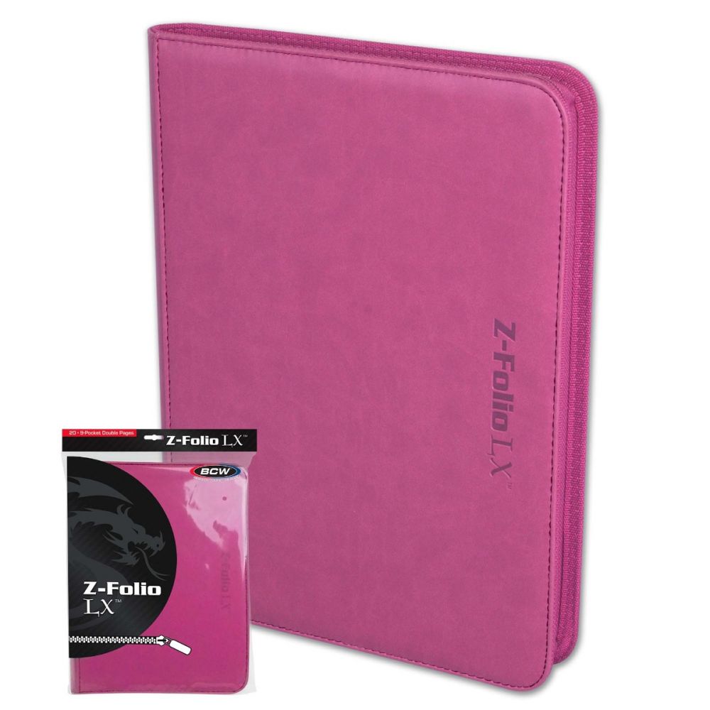 BCW Binder 9pkt Z-Folio LX Pink  BCW   