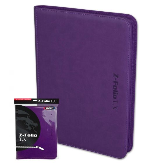 BCW Binder 9pkt Z-Folio LX Purple  BCW   