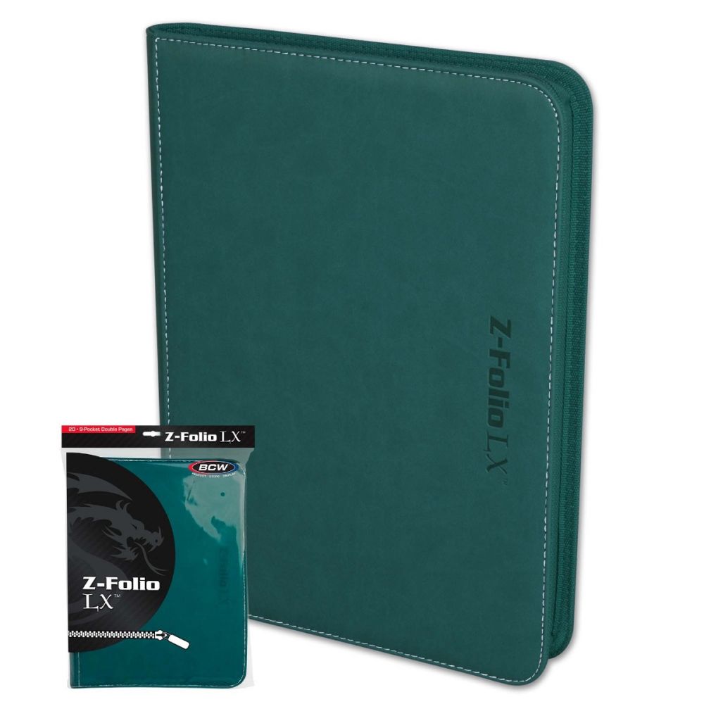 BCW Binder 9pkt Z-Folio LX Teal  BCW   