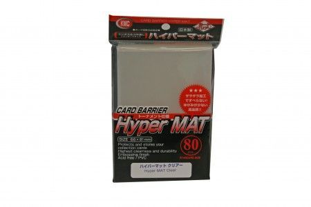 KMC Standard Card Sleeves 80ct Hyper Matte Clear Supplies KMC Sleeves   