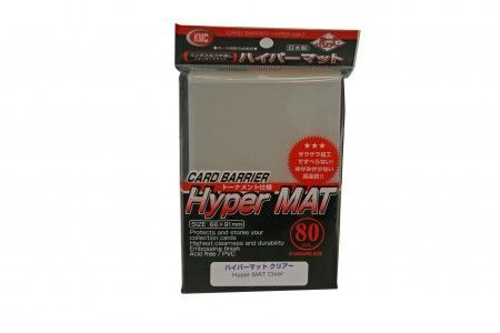 KMC Standard Card Sleeves 80ct Hyper Matte Clear Home page KMC Sleeves   