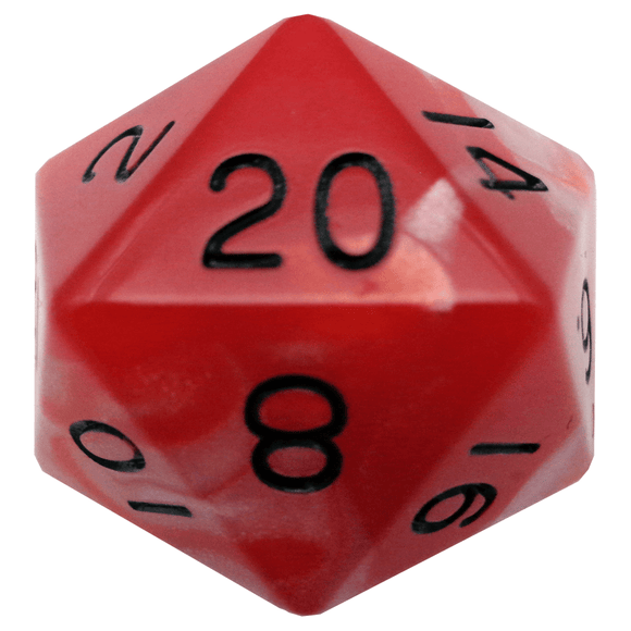 Metallic Dice Games Red-White/Black Mega 35mm D20 Home page Other   