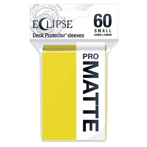 Ultra Pro Eclipse 60ct Small Size Matte Sleeves Lemon Yellow (15632) Supplies Ultra Pro   
