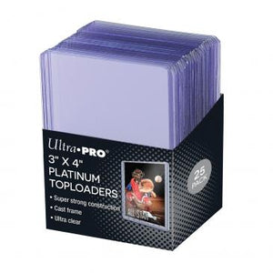 Ultra Pro 3" x 4" Ultra Clear Platinum Toploaders 25ct (15910)  Ultra Pro   