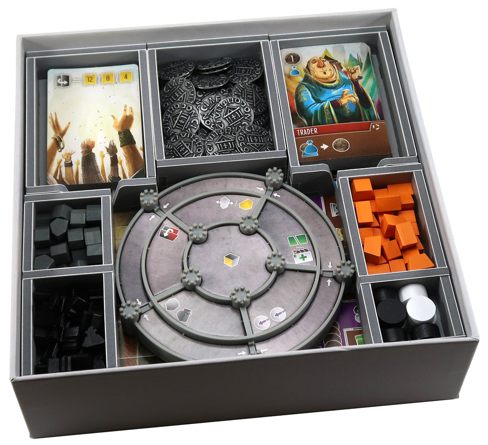 Folded Space Box Insert: Viscounts of the West Kingdom Board Game Organization Folded Space   