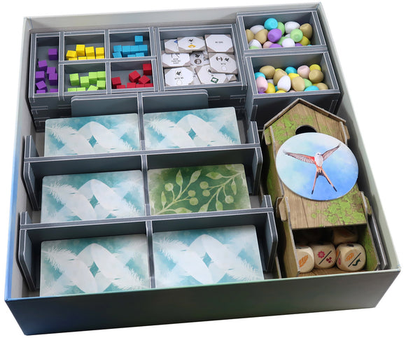 Folded Space Box Insert: Wingspan & Expansions Version 2 Board Game Organization Folded Space