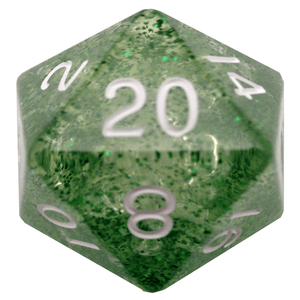 Metallic Dice Games Ethereal Green/White Mega 35mm D20 Home page Other   