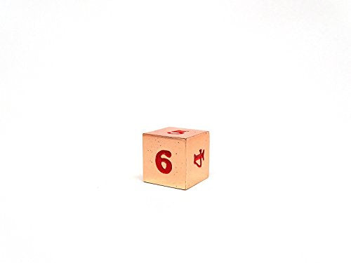 Easy Roller Single D6 Rose Gold with Red Home page Easy Roller Dice   