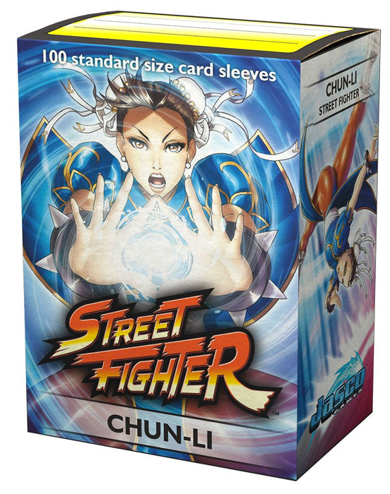Dragon Shield Classic Art Standard Sleeves 100ct Street Fighter Chun-Li Supplies Arcane Tinmen   