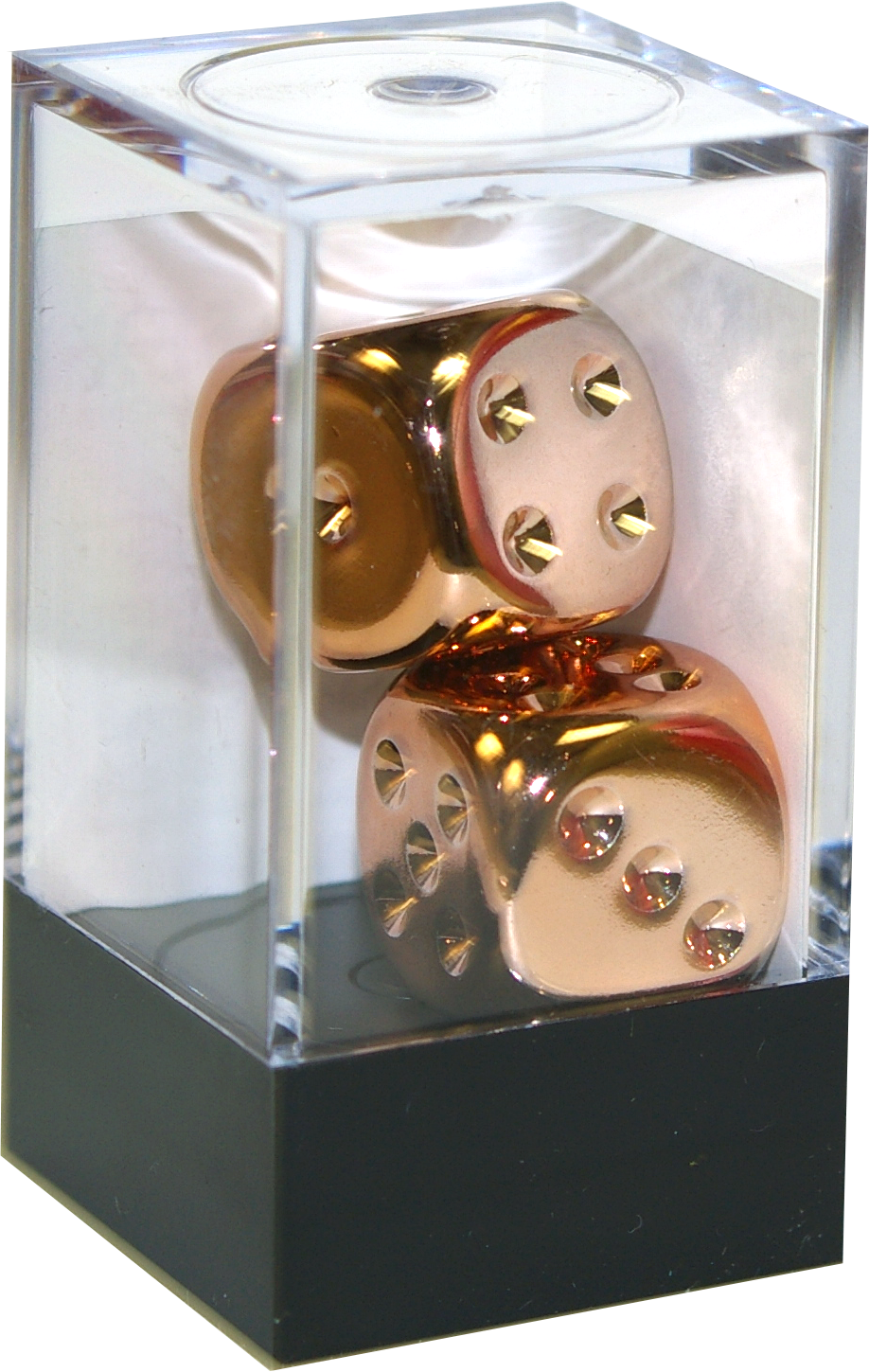 Chessex 16mm Copper Plated 2ct D6 Set (29011) Dice Chessex   