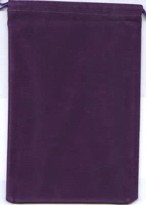 Chessex Velour Cloth Dice Bag Large Purple (02397) Dice Chessex   