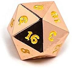 Easy Roller Rose Gold Gold Single D20 Home page Easy Roller Dice   
