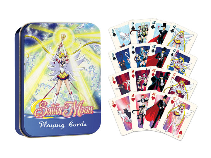 Playing Cards: Sailor Moon Tin Card Games USAopoly