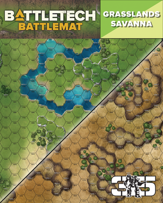 BattleTech: Battlemat Grasslands/Savanna RPG Maps Catalyst Game Labs   