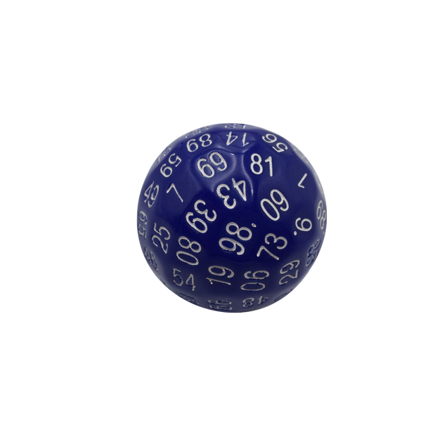 Single D100 Blue Dice Other