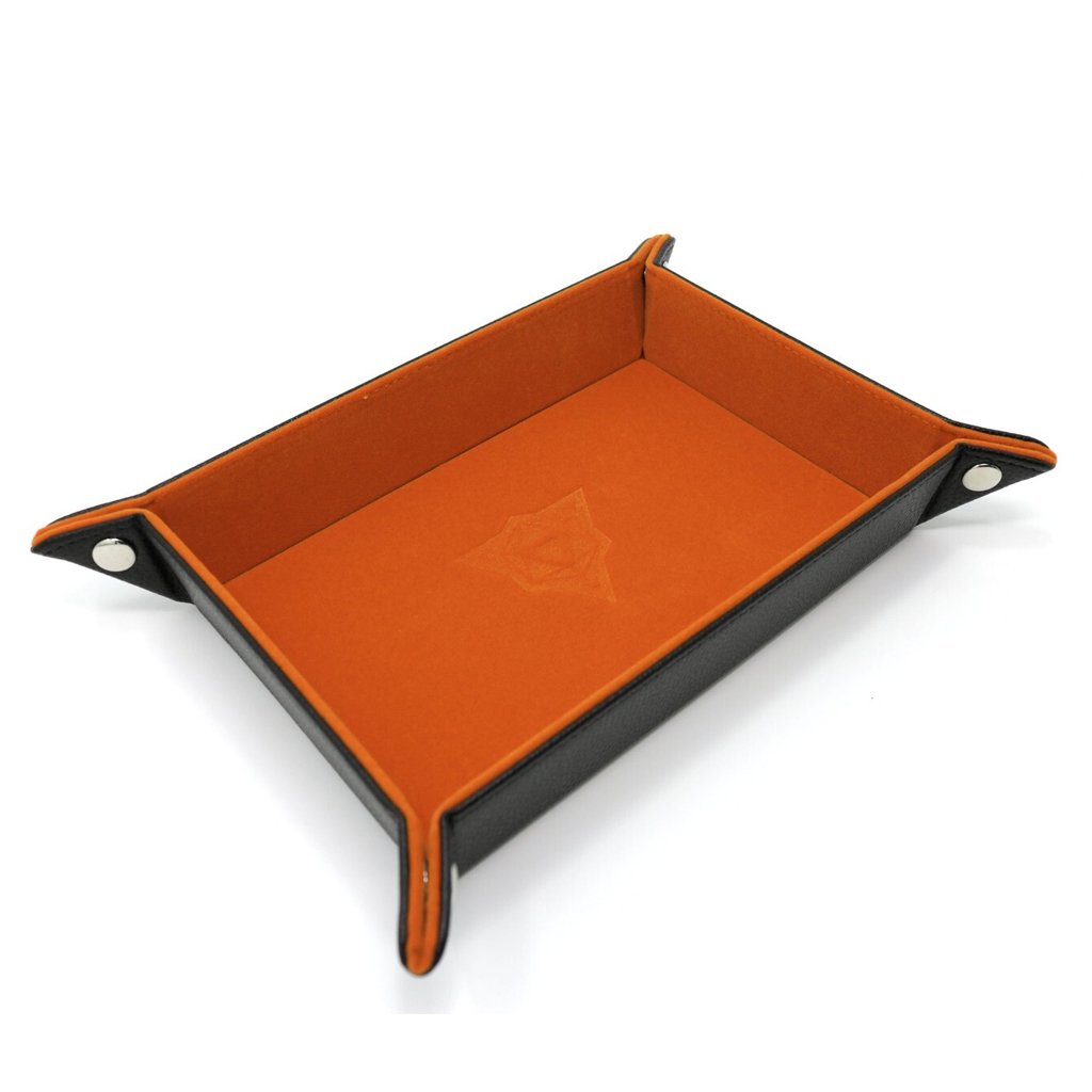 Die Hard Dice Rectangular Folding Dice Tray Orange Dice Die Hard Dice