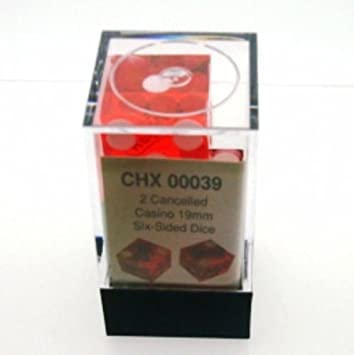 Chessex Casino 19mm Precision D6 Pair (00039) Dice Chessex   