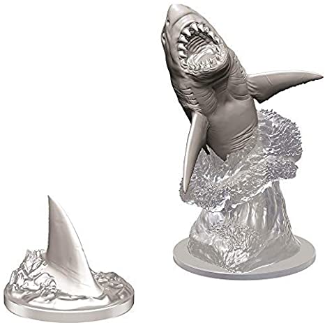 WizKids Deep Cuts Unpainted Miniatures: Shark Miniatures WizKids   
