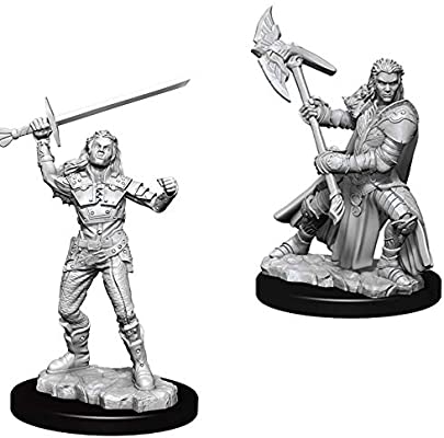 D&D Nolzur's Marvelous Unpainted Miniatures: Female Half-Orc Fighter Miniatures WizKids   