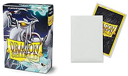 Dragon Shield Matte Japanese Size Sleeves 60ct White (11105) Supplies Arcane Tinmen   