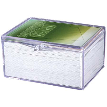 Ultra Pro Clear Hinged 100 Card Box (43005) Home page Ultra Pro   