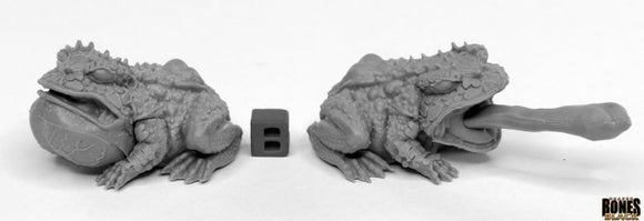 Reaper Miniatures Bones Black Giant Frogs 2ct (44024) Home page Other   