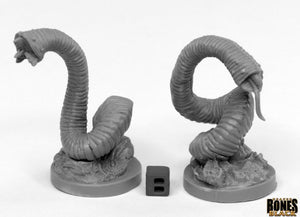 Reaper Miniatures Bones Black Giant Leeches 2p (44031) Home page Other   