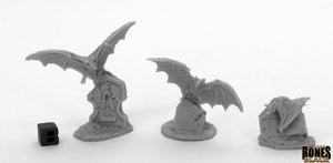Reaper Miniatures Bones Black Giant Bats (3) (44040) Home page Other   