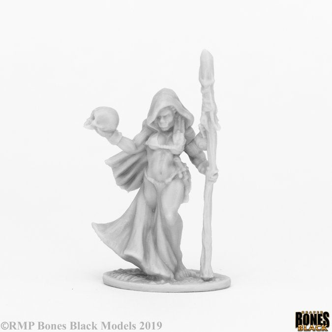 Reaper Miniatures Bones Black Jade Fire Shaman (44089) Miniatures Reaper Miniatures   