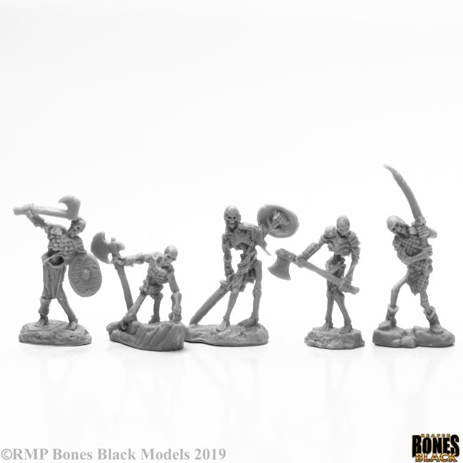 Reaper Miniatures Bones Black Bog Skeletons (5) (44115) Miniatures Reaper Miniatures   