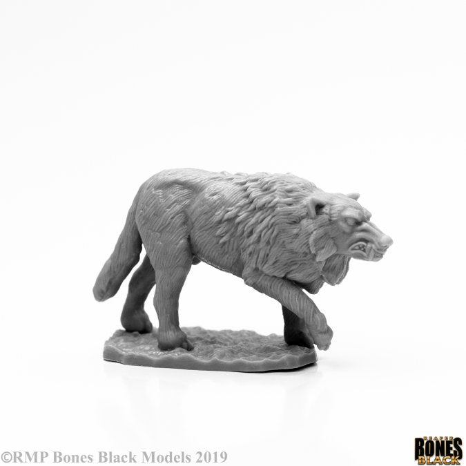 Reaper Miniatures Bones Black Winter Wolf (44125) Miniatures Reaper Miniatures   