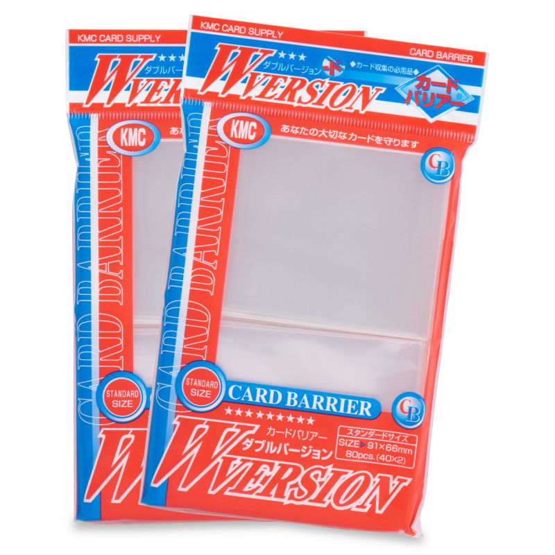 KMC 80ct Standard Card Sleeves Super Clear Supplies KMC Sleeves   