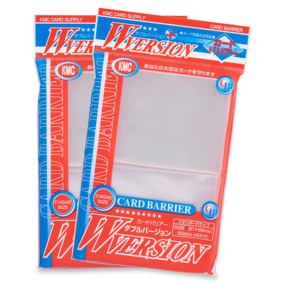 KMC 80ct Standard Card Sleeves Super Clear Common Ground Games KMC 80ct Standard Card Sleeves Super Clear Common Ground Games