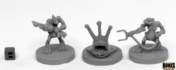 Reaper Miniatures Bones Black Sliggs and Squarg (3) (49003) Home page Other   
