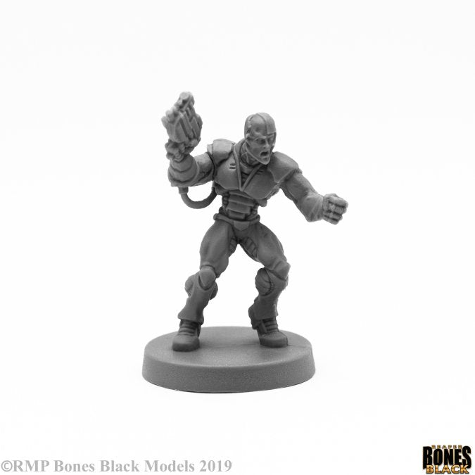 Reaper Miniatures Bones Black Keryx, Cyborg Assassin (49019) Miniatures Reaper Miniatures   