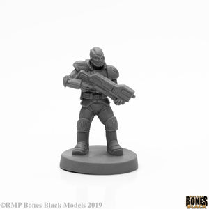 Reaper Miniatures Bones Black Rach Soldier (49030) Home page Reaper Miniatures   