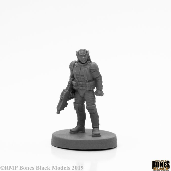 Reaper Miniatures Bones Black Malvernis Soldier (49031) Miniatures Reaper Miniatures   