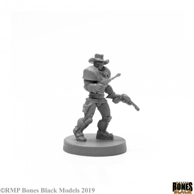 Reaper Miniatures Bones Black John Bishop, Space Cowboy (49032) Miniatures Reaper Miniatures   