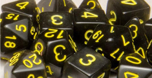 Role4Initiative Translucent Black (Smoke) with Gold Numbers 15ct Polyhedral Set Home page Other   