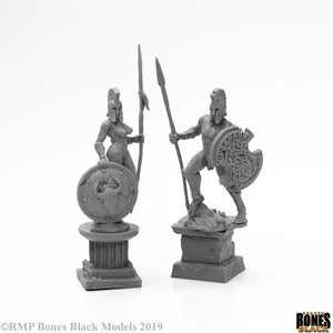 Reaper Miniatures Bones Black Amazon & Spartan Stone (44127) Miniatures Reaper Miniatures   