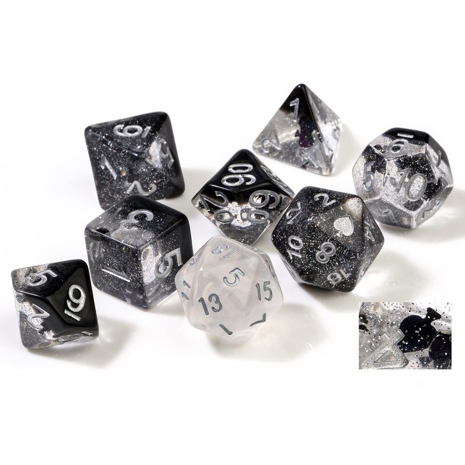 Sirius Dice Spades 7ct Polyhedral Set Dice Sirius Dice   