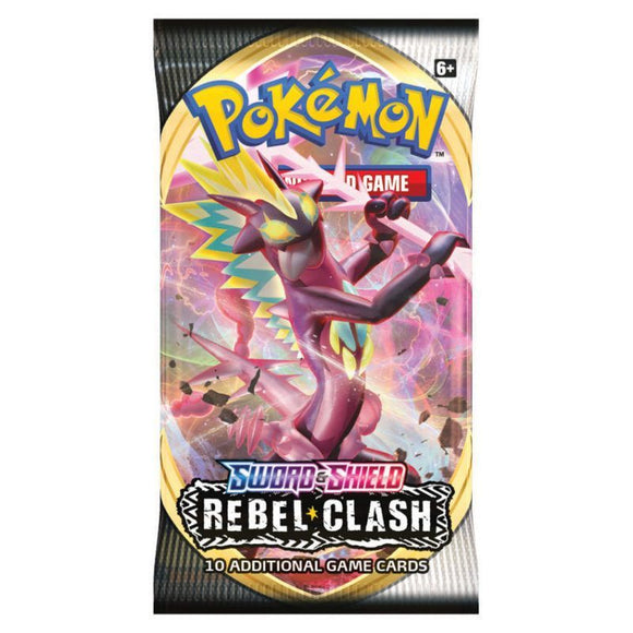Pokemon TCG Sword & Shield Rebel Clash Booster Pack Trading Card Games Pokemon USA   