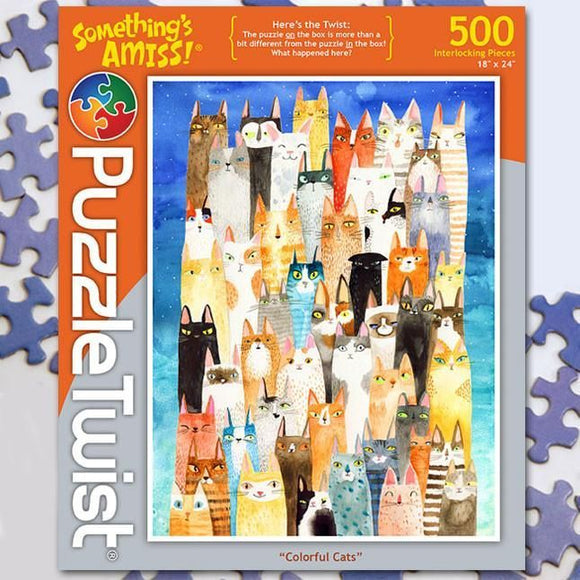 Colorful Cats 500ct Puzzle Puzzles Other   