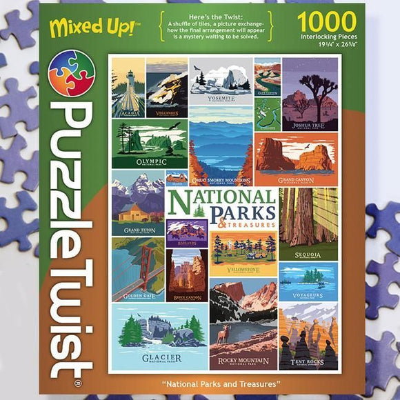 Nation Parks & Treasures 1000ct Puzzle Puzzles Other   