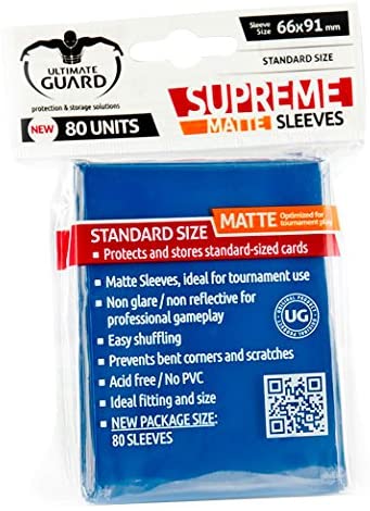 Ultimate Guard 80ct Standard Supreme Matte Sleeves Blue (10017) Home page Ultimate Guard   