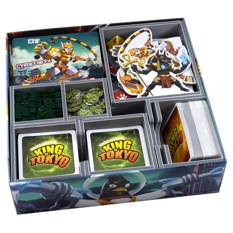 Folded Space Box Insert for King of Tokyo or King of New York & Expansions Board Game Organization Folded Space   